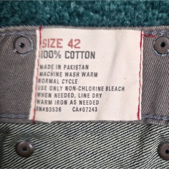 Vintage Marc Ecko Unltd Mens Jeans Baggy Fit 42×31 Dark Wash Denim Cyber Y2K NWT - Picture 11 of 11